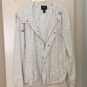 Forever 21 Geometric Jacket Windbreaker